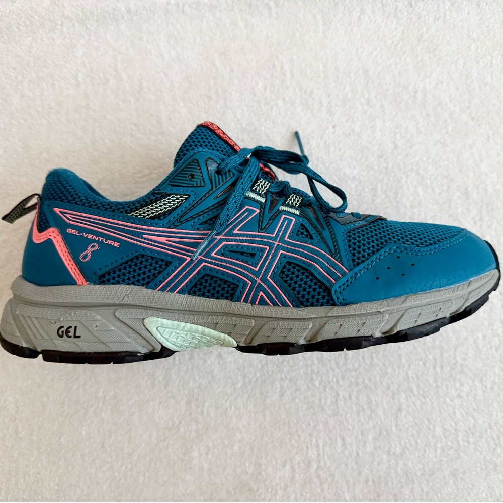 ASICS Women's Gel Venture 8 Teal Running Shoes Sneakers Size 8.5 - Picture 9 of 12